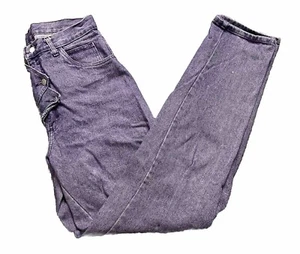 Rare Vintage Roper Jeans Bareback High Bag Waist Flap Purple USA Size 13x35 - Picture 1 of 13