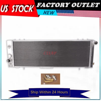 3Rows Radiator For Jeep Comanche/Wagoneer 4.0L 1987-1990 AT*no fuel filler&cap* - Image 1 of 4