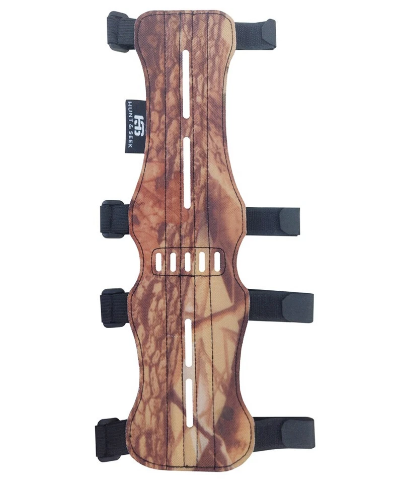 Hunt & Seek Fabric Archery Arm Guard 4 Adjustable Straps Forearm Wrist Protector - Image 1 of 1
