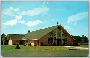 Vintage Woodruff Wisconsin WI katholische Kirche 1960er Jahre Ansicht alte Postkarte - Bild 1 von 2