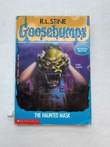 Goosebumps The Haunted Mask 1st Printing 1993 With Mask Attached - Picture 1 of 16