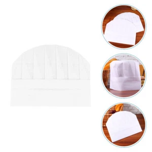 12 Pcs Paper Chef Hat Child Kids Uniform Restaurant Simple Style - Picture 1 of 12