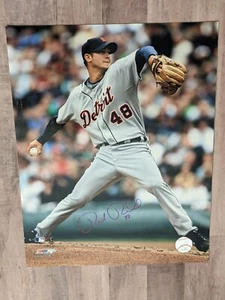 Foto Firmada de Rick Porcello 11x14 Certificado de Autenticidad Tigres de Detroit Boston Medias Rojas CY Mets A - Imagen 1 de 3