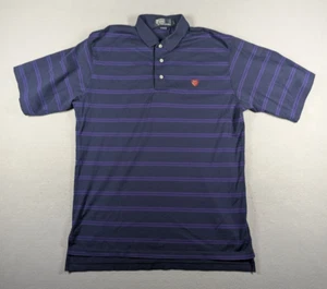 Vintage Polo Ralph Lauren Shirt Mens Large Blue Classic Fit Polo Rugby Crest - Picture 1 of 8