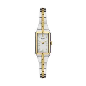 Seiko Essentials Quartz White Dial Two Tone Stainless Steel Ladies Watch SWR044 - Picture 1 of 13