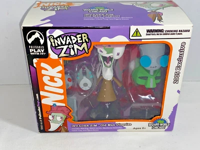 Invader Zim Old Man Disguise 2005 figuras mundo de magos Chicago Palisade (nuevo en caja) Foto 1 de 4