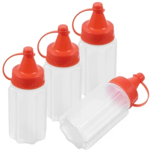 4 Pcs Squeeze Bottle Squeezable Condiment Container Mustard Squeezing - Picture 1 of 12