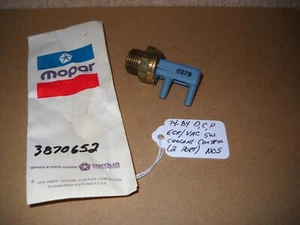 NOS Mopar 1974-84 Dodge Chrysler Plymouth EGR/Vac Switch/Coolant Control 2 Port - Bild 1 von 1