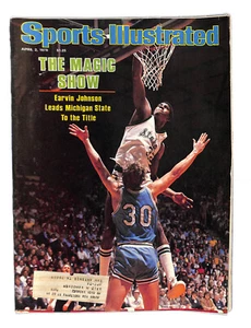 Magic Johnson 1979 Sports Illustrated 4/2 Michigan State To The Title 91148 - Picture 1 of 1