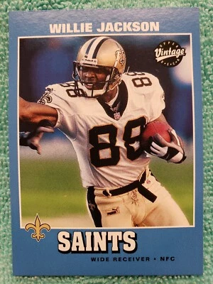 2001 UPPER DECK VINTAGE WILLIE JACKSON #105 NEW ORLEANS SAINTS - Image 1 of 4