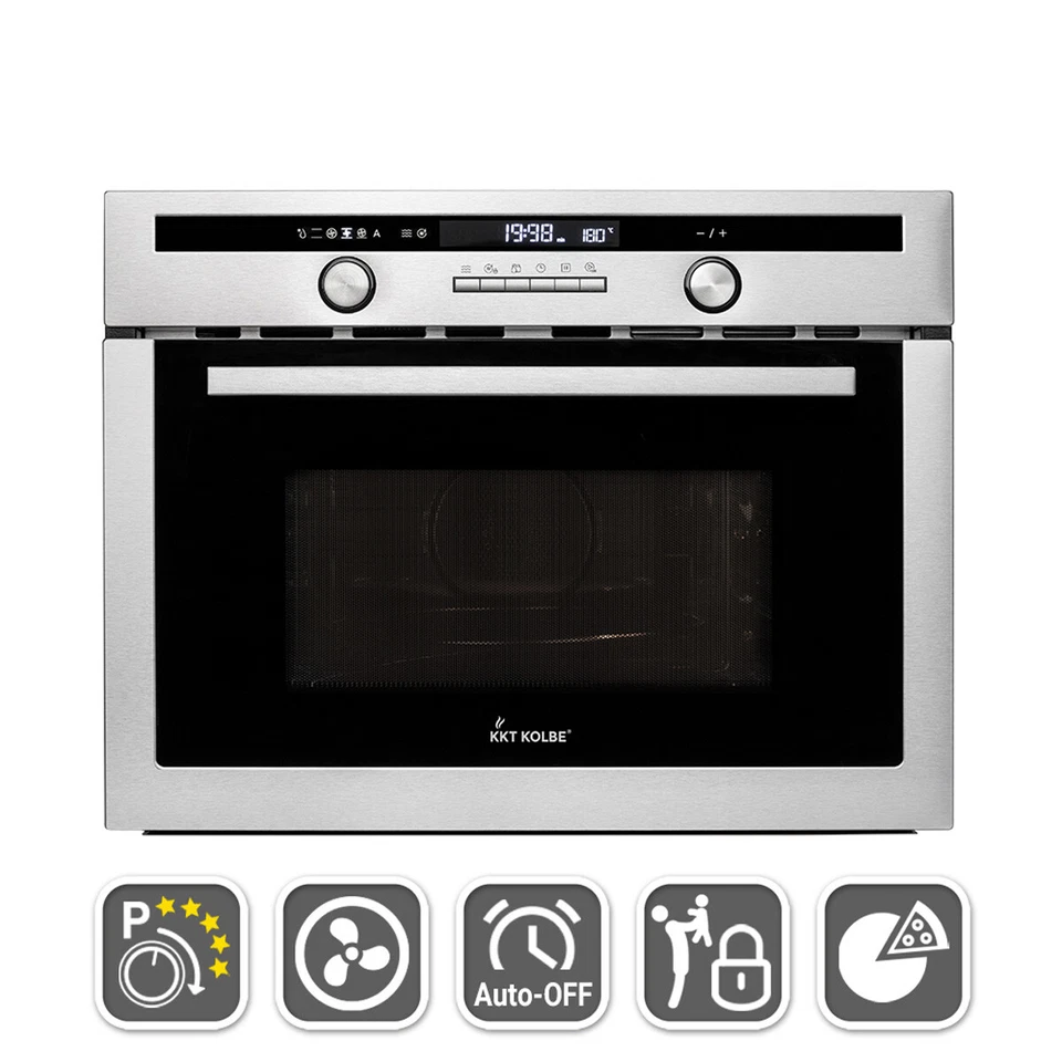 KKT KOLBE Einbaumikrowelle Multifunktion 60cm Grill Heißluft Pizzafunktion Timer - Bild 1 von 4