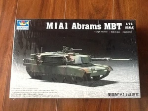 TRUMPETER 1/72 M1A1 Abrams MBT Plastic Model Tank Kit # 07276 FACTORY SEALED - Picture 1 of 4