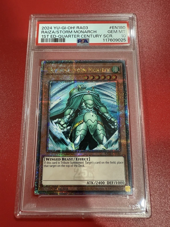 yugioh PSA 10 1st edition 2024 RA03 QCSR Raiza Storm Monarch - Image 1 of 1