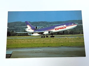 Aviation Airline Postcard FEDERAL EXPRESS  MCDONNELL DOUGLAS DC-10 - Picture 1 of 3
