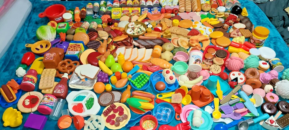ENORME Lote de Comida de Juego de Simulación de Calidad Más de 8 Libras Fisher Price Tikes Kidcraft CDI ++ Foto 1 de 4