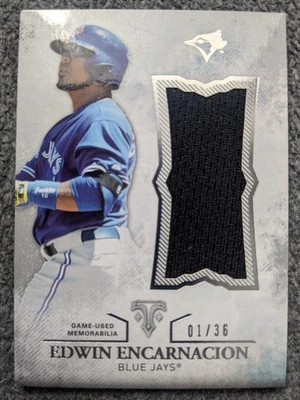 2015 TOPPS TRIPLE THREADS EDWIN ENCARNACION UNITY SINGLE JUMBO RELICS#D01/36 - Image 1 of 2