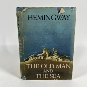 Vintage The Old Man and the Sea by Ernest Hemingway 1952 Early Print HC DJ - Imagen 1 de 18