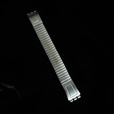 CINTURINO Bracciale Elastico Al/Inox SWATCH YCS ANNI 90 ORIGINALE USATO Large - Immagine 1 di 4
