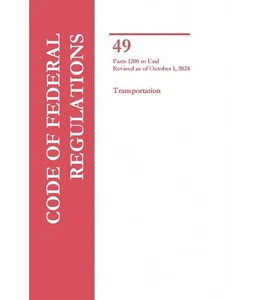 CFR Title 49 Parts 1200-End Transportation Revised as of October 1, 2024 - Imagen 1 de 1