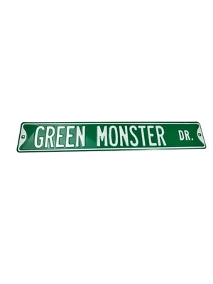 Boston Red Sox - GREEN MONSTER DR - Green Embossed Steel Street Sign - Image 1 of 4