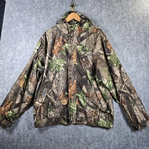Realtree Mens Large Camo Pro Series Reversible Rain Blocker Jacket Hooded 0917 - Picture 1 of 23