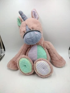 Demdaco Oddball Unicorn Pink Purple Stuffed Animal Soft Plush Toy 13" EUC - Picture 1 of 4