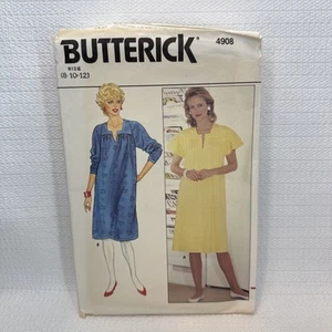 Butterick 4908 Misses Dress Housedress Muu Muu Loose Fit Pattern 8-12 *Uncut - Picture 1 of 4