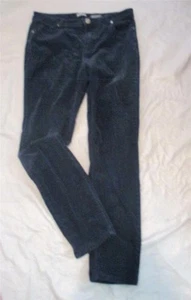 Pantalones de mezclilla ajustados de pana elásticos azul marino Buffalo David Bitton para mujer 10/30 tiro medio - Imagen 1 de 6