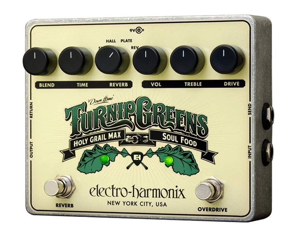 Electro Harmonix Turnip Greens Overdrive Guitar Effects Pedal_ - Image 1 of 1