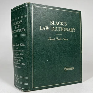 Black's Law Dictionary Revised Fourth 4th Edition 1968 Hardcover - Picture 1 of 13