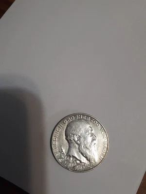 1902 Áustria Fredrich Von Baden Two Mark Deutsches não circulado  - Imagem 1 de 4