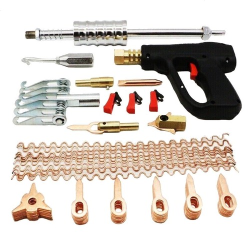 81Pcs Spot Welder Dent Puller Kit Spot Welding Electrodes Spotter Welder New +