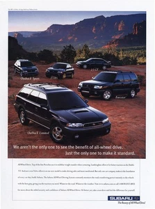 1999 Subaru: Benefit Of All Wheel Drive Vintage Print Ad - Picture 1 of 1