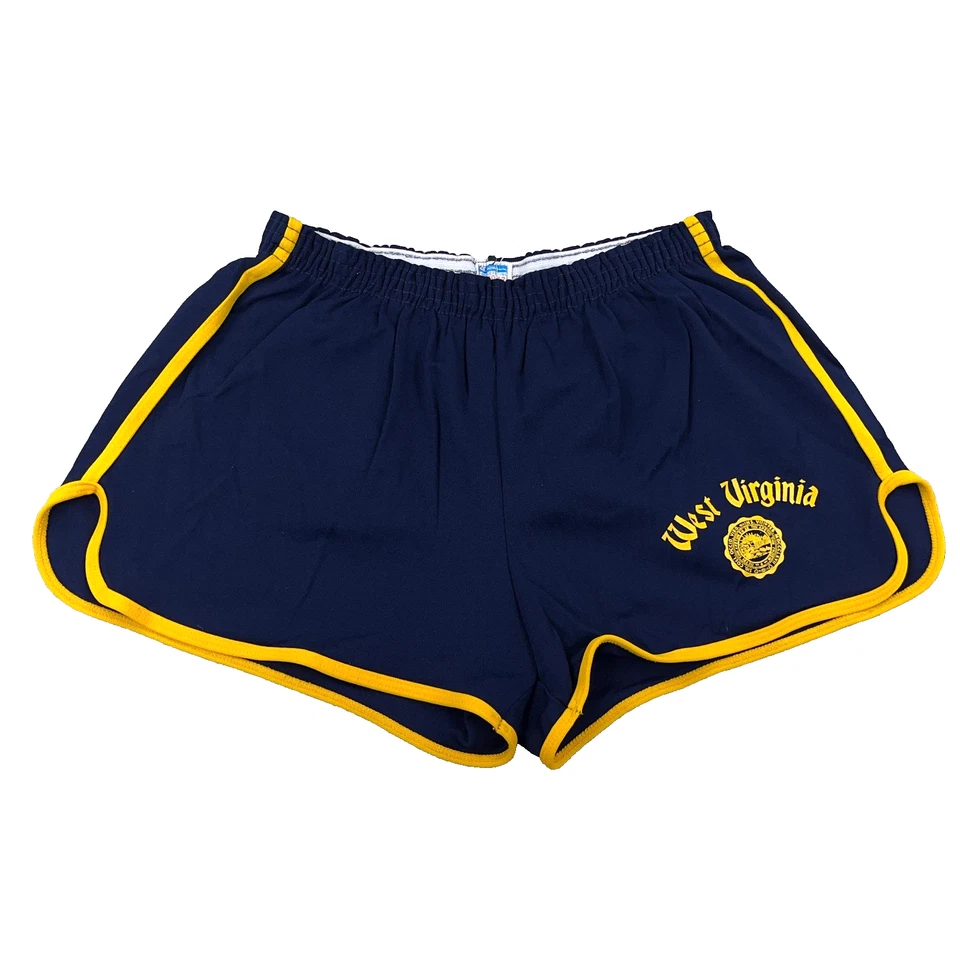 Vintage West Virginia Mountaineers Shorts Men XL 70s Champion USA WVU Running - Image 1 of 4
