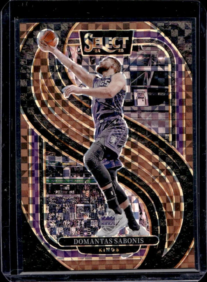 2024-25 Select Domantas Sabonis Premier Bronze Checker Prizm #38/49 Kings - Image 1 of 2