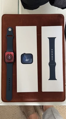 Apple Watch Series 9 GPS 45mm Silver Aluminium with Apple Blue Sport Band, M/L - Image 1 of 4