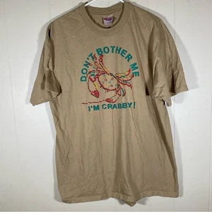 Camiseta turística vintage bronceada don't molestarme I'm crabby gráfica talla XL unisex - Imagen 1 de 7