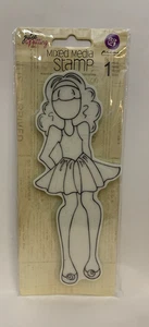 Julie Nutting medios mixtos muñeca sello adhesivo tarjetas oliva etiquetas planificador 910259 - Imagen 1 de 2