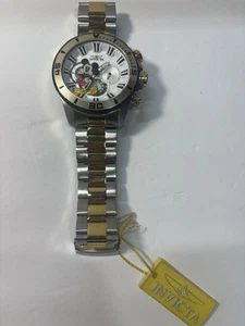 Invicta 27366 Disney White Dial Two Tone Stainless Steel Chronograph Men's Watch - Picture 1 of 6