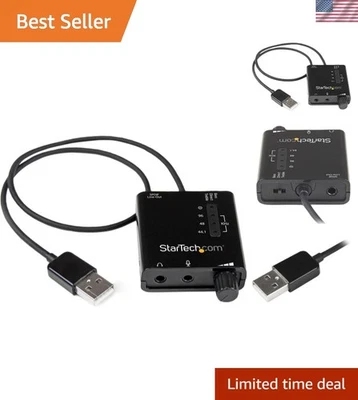 Tarjeta de sonido USB con audio digital SPDIF y micrófono estéreo - Eleva el audio de tu PC... Foto 1 de 4
