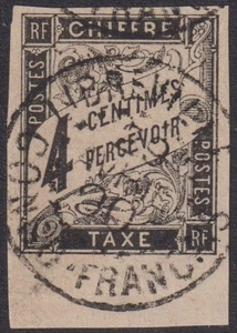 Colonies générales: Taxe n°4 BdF oblitéré LIBREVILLE/CONGO ! - Picture 1 of 2