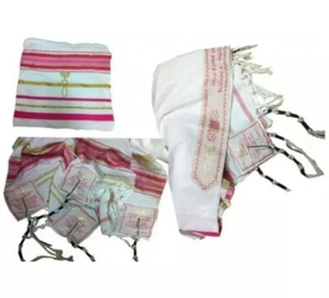 Pink Tallit (Prayer Shawl) for women - Picture 1 of 1