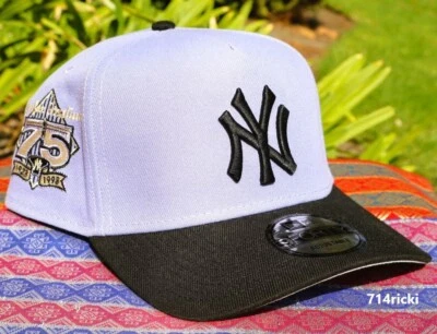 New York Yankees Yankee Stadium 75th Anniversary Snapback Hat New Era 9FORTY - Image 1 of 4