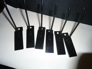 NEW OLD STOCK LOT OF 50 - 4" BLACK PEGS JEWELRY DISPLAY SLAT WALL HOOKS STEMS - Picture 1 of 6