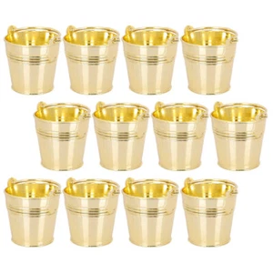 12 Pcs Candy Box Gift Bucket for Wedding Tin Buckets Centerpieces - Picture 1 of 12
