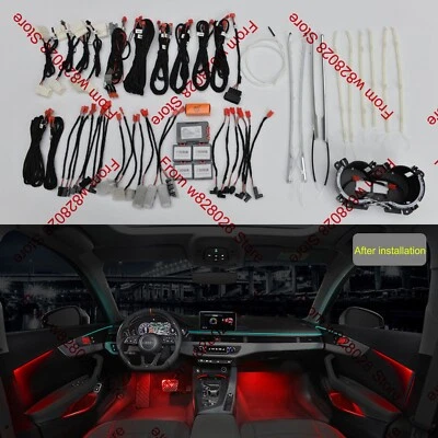 30 Colors MMI Control LED Ambient Light Atmosphere Lamp For Audi A4 S4 B9 17-21 - Изображение 1 из 4