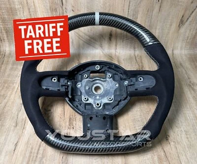 Volante de gamuza gris 3D carbono sin tarifas para MINI Cooper R55 R56 R57 R60 Foto 1 de 4