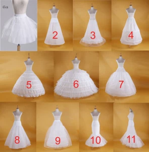 2020 Wedding Petticoat Bridal Hoop Crinoline Prom Underskirt Fancy Skirt Slip - Picture 1 of 18
