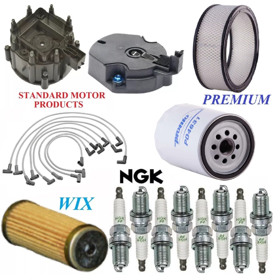 Kit de puesta a punto filtros de combustible de aceite de aire tapones de cable para GMC P2500 V8 5,7 L 1979-1984 Foto 1 de 1