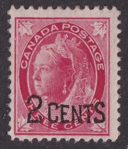 MATT'S STAMPS SCOTT CANADA #87 QUEEN VICTORIA 2-CENT ISSUE OF 1899, MH CV$45 - Picture 1 of 3